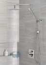 DELTA Ara Angular Modern Monitor 14 Series Valve Trim with 3-Setting Integrated Diverter — Chrome
