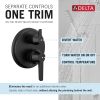 DELTA Galeon 14S Integrated Diverter Trim - 3 Setting — Matte Black
