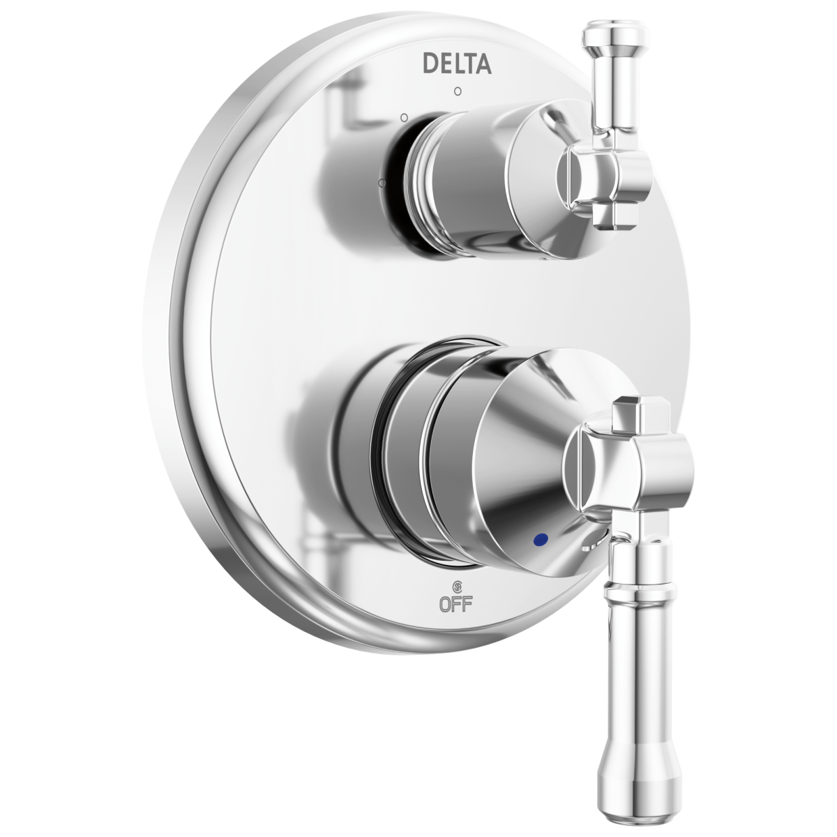 DELTA Broderick 14 Series Integrated Diverter Trim 3-Setting — Lumicoat® Chrome