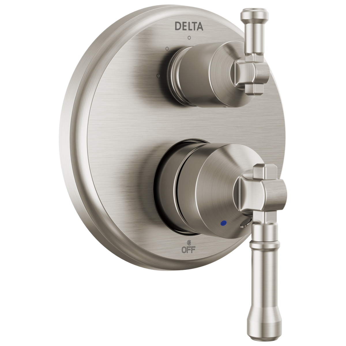 DELTA Broderick 14 Series Integrated Diverter Trim 3-Setting — Lumicoat® Stainless