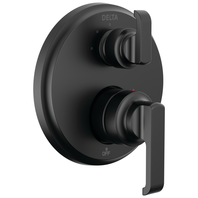DELTA Tetra 14 Series Integrated Diverter Trim with 3-Setting — Matte Black