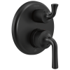 DELTA Kayra Two-Handle Monitor 14 Series Valve Trim with 6-Setting Integrated Diverter — Matte Black