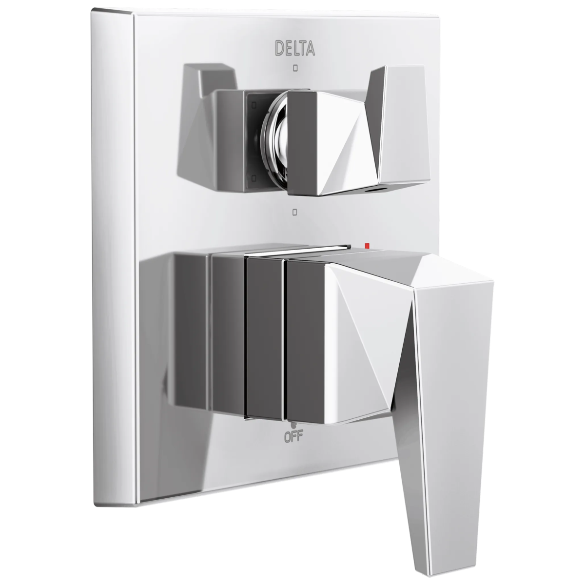 DELTA Trillian Two-Handle Monitor 14 Series Valve Trim with 6-Setting Diverter — Lumicoat® Chrome