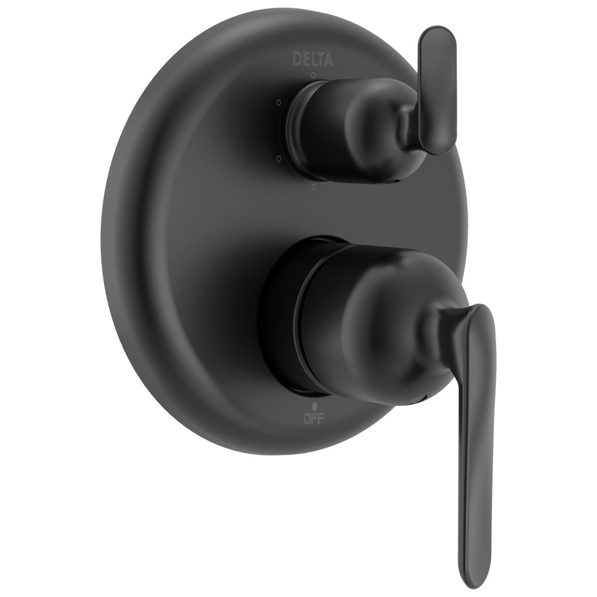 DELTA Bonacci 14 Series 6-Setting Integrated Diverter Trim — Matte Black