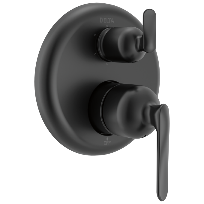 DELTA Bonacci 14 Series 6-Setting Integrated Diverter Trim — Matte Black