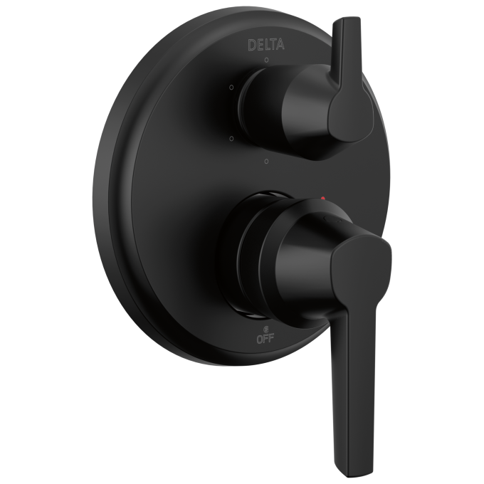 DELTA Galeon 14S Integrated Diverter Trim - 6 Setting — Matte Black
