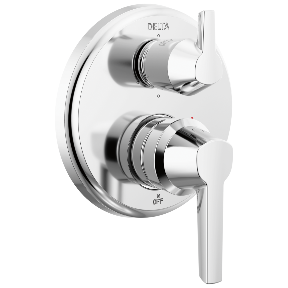 DELTA Galeon 14S Integrated Diverter Trim - 6 Setting — Lumicoat® Chrome