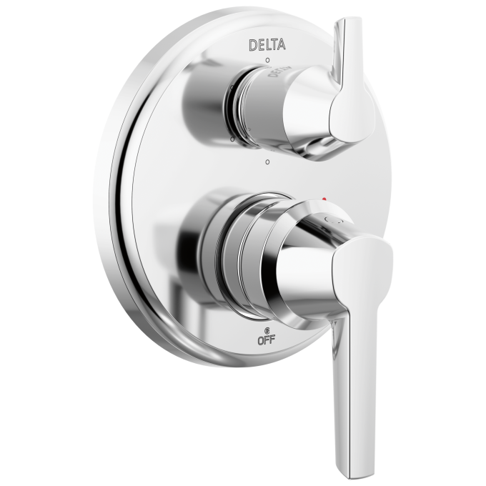DELTA Galeon 14S Integrated Diverter Trim - 6 Setting — Lumicoat® Chrome