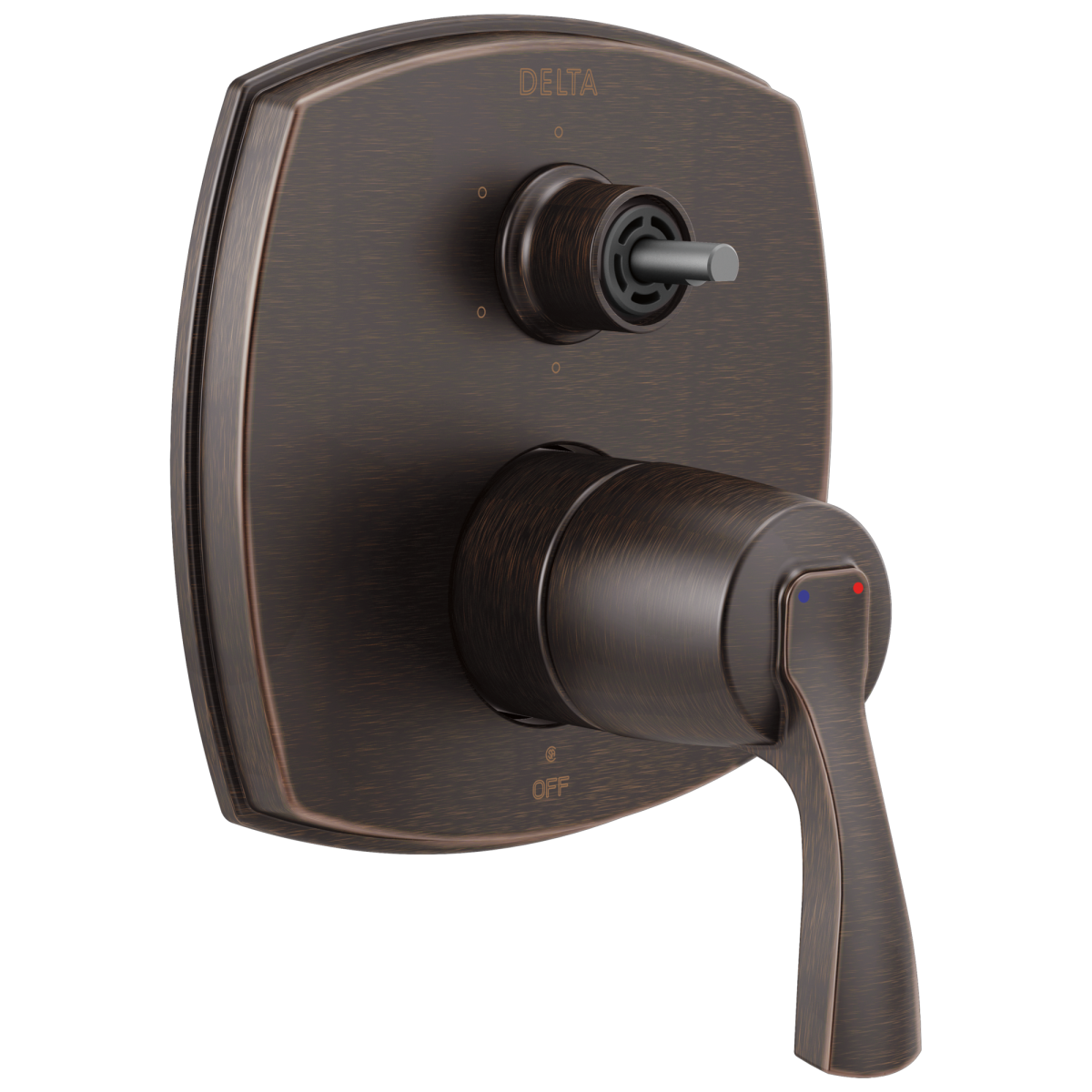 DELTA Stryke 14 Series Integrated Diverter Trim with Six Function Diverter Less Diverter Handle — Venetian Bronze