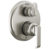 DELTA Tetra 14 Series Integrated Diverter Trim with 6-Setting — Lumicoat® Stainless