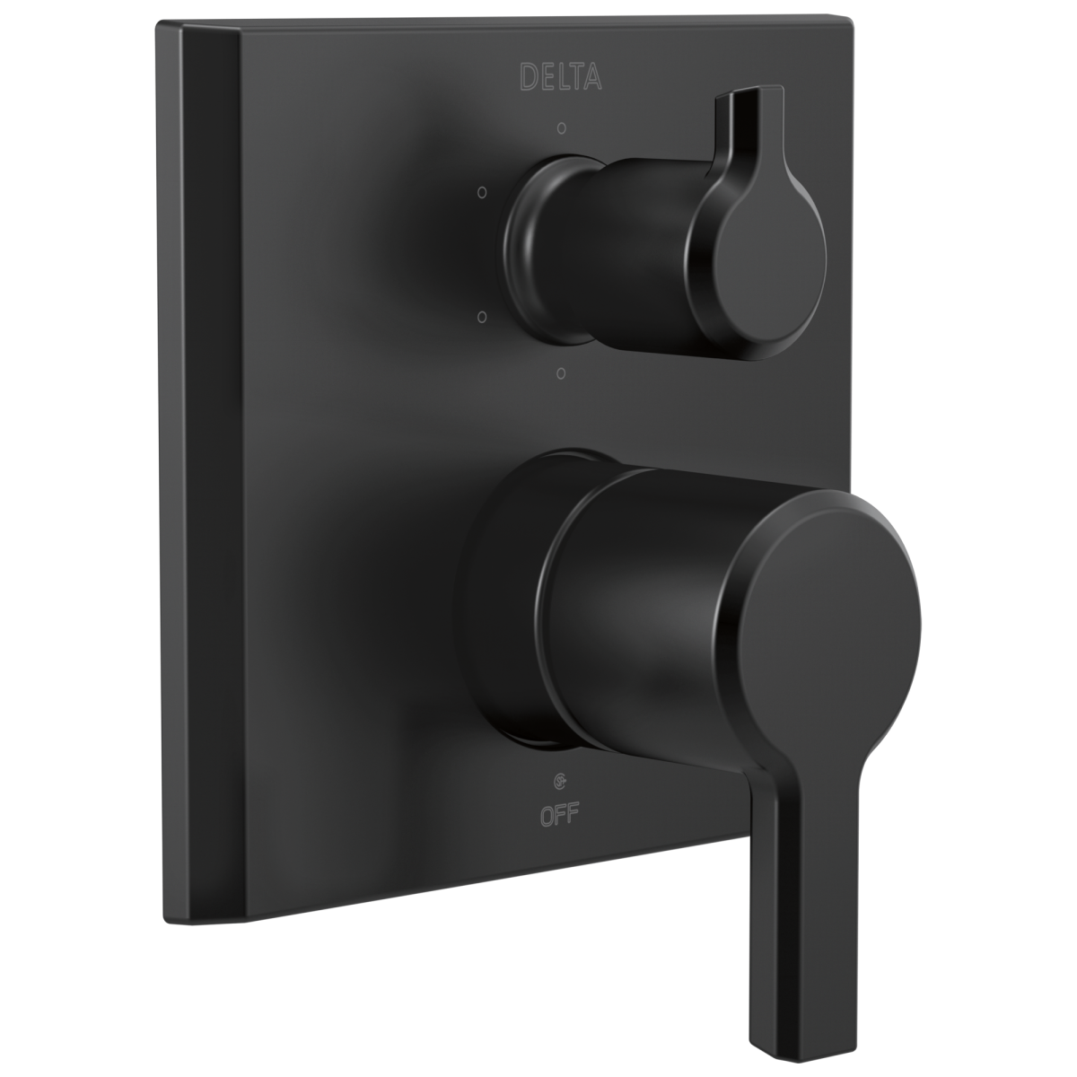 DELTA Pivotal Monitor 14 Series Valve Trim with 6-Setting Integrated Diverter — Matte Black