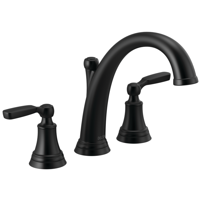 DELTA Woodhurst Roman Tub Trim — Matte Black