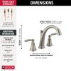 DELTA Woodhurst Roman Tub Trim — Stainless