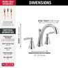 DELTA Woodhurst Roman Tub Trim — Chrome