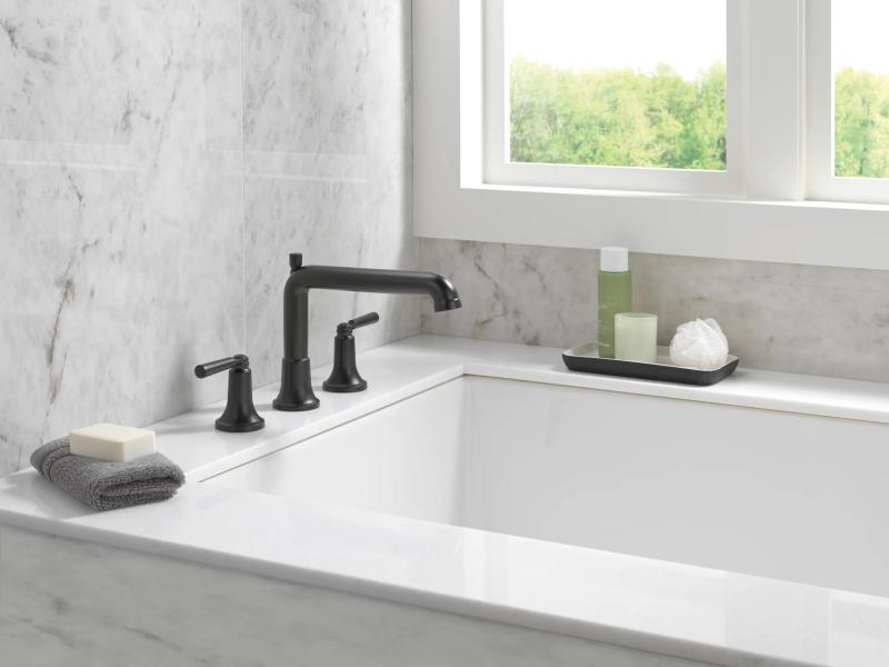 DELTA Saylor Roman Tub Trim — Matte Black