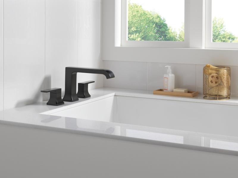 DELTA Velum Roman Tub Trim — Matte Black
