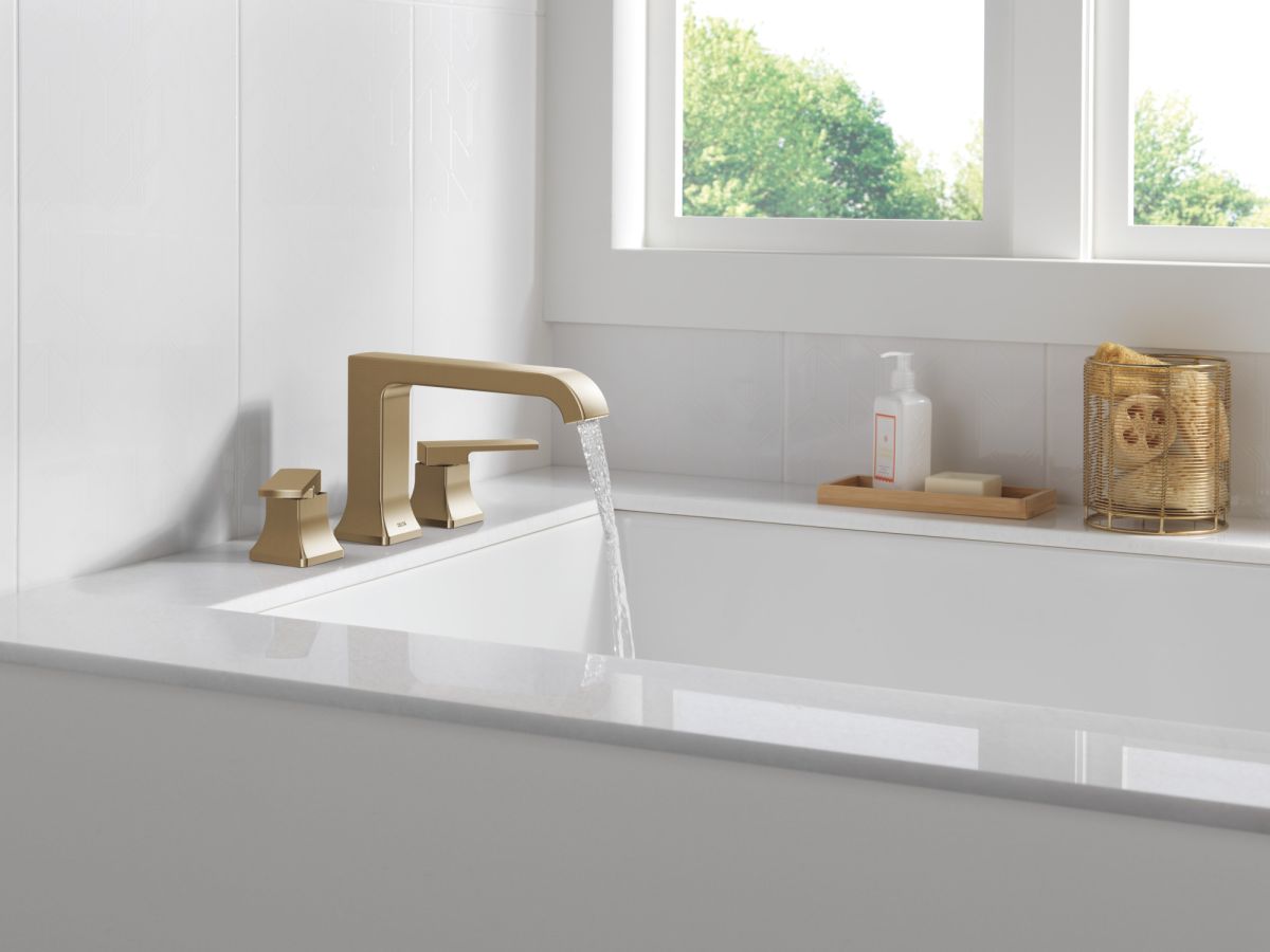 DELTA Velum Roman Tub Trim — Champagne Bronze