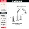 DELTA Altado Roman Tub Trim — Chrome
