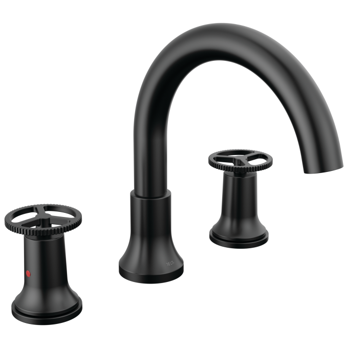 DELTA Trinsic Roman Tub Faucet Trim — Matte Black