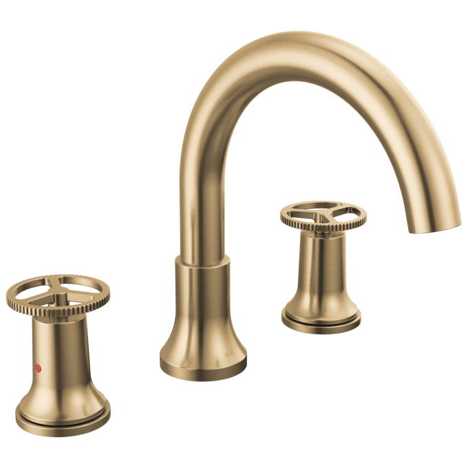DELTA Trinsic Roman Tub Faucet Trim — Champagne Bronze
