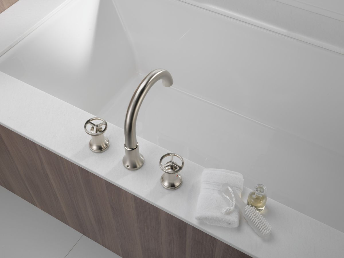 DELTA Trinsic Roman Tub Faucet Trim — Stainless