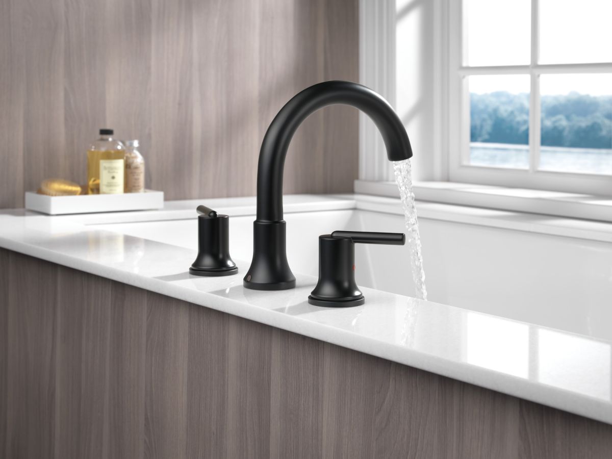 DELTA Trinsic Roman Tub Trim — Matte Black
