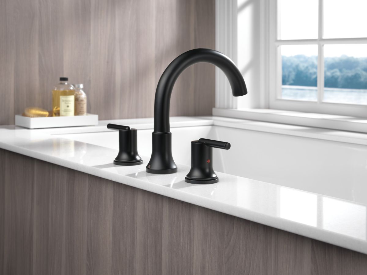 DELTA Trinsic Roman Tub Trim — Matte Black