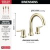 DELTA Trinsic Roman Tub Faucet Trim — Polished Nickel