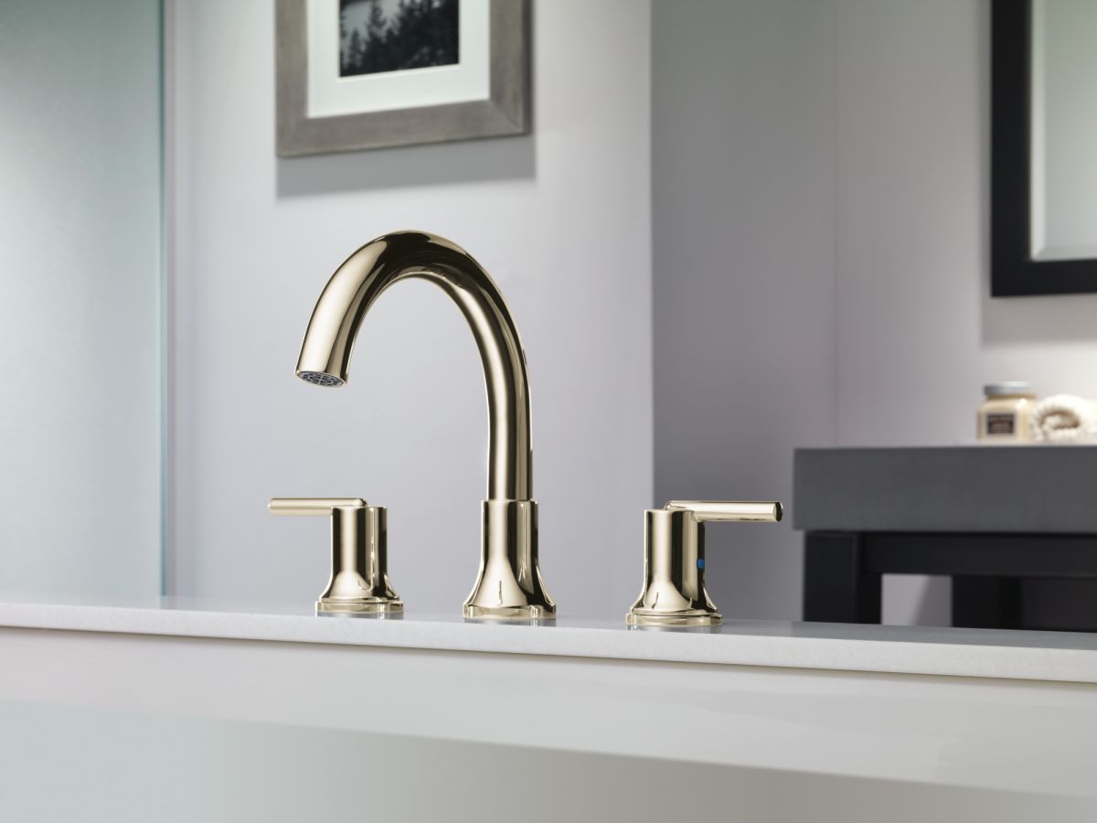 DELTA Trinsic Roman Tub Faucet Trim — Polished Nickel