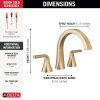 DELTA Lineax Roman Tub Trim — Champagne Bronze