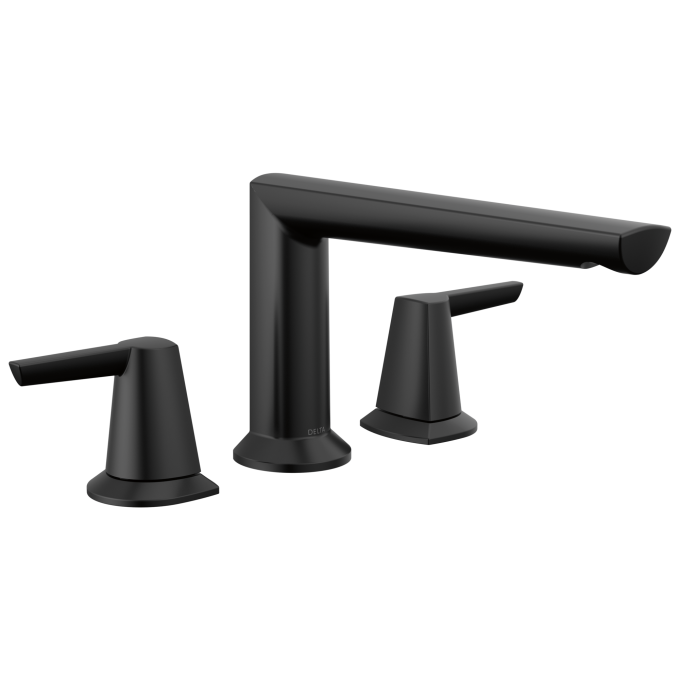 DELTA Galeon 3-Hole Roman Tub Trim — Matte Black