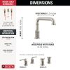 DELTA Broderick Roman Tub Trim - Less Handles — Lumicoat® Stainless
