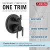 DELTA Bonacci 17 Series 3-Setting Integrated Diverter Trim — Matte Black