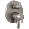 DELTA Trinsic Contemporary Two Handle Monitor 17 Series Valve Trim with 3-Setting Integrated Diverter — Stainless