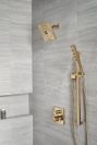 DELTA Ara Angular Modern Monitor 17 Series Valve Trim with 3-Setting Integrated Diverter — Champagne Bronze