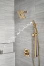 DELTA Universal Showering Components H2OKINETIC Hand Shower 1.75 GPM w/Slide Bar 4S — Lumicoat® Champagne Bronze