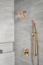 DELTA Universal Showering Components H2OKINETIC Hand Shower 1.75 GPM w/Slide Bar 4S — Lumicoat® Champagne Bronze