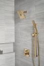 DELTA Universal Showering Components H2OKINETIC Hand Shower 1.75 GPM w/Slide Bar 4S — Lumicoat® Champagne Bronze