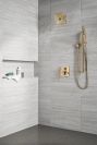 DELTA Ara Angular Modern Monitor 17 Series Valve Trim with 3-Setting Integrated Diverter — Champagne Bronze