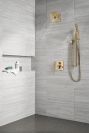 DELTA Universal Showering Components Square Wall Elbow for Hand Shower — Lumicoat® Champagne Bronze