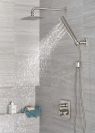 DELTA Universal Showering Components Single-Setting Raincan Shower Head — Lumicoat® Stainless