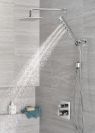 DELTA Ara Angular Modern Monitor 17 Series Valve Trim with 3-Setting Integrated Diverter — Chrome