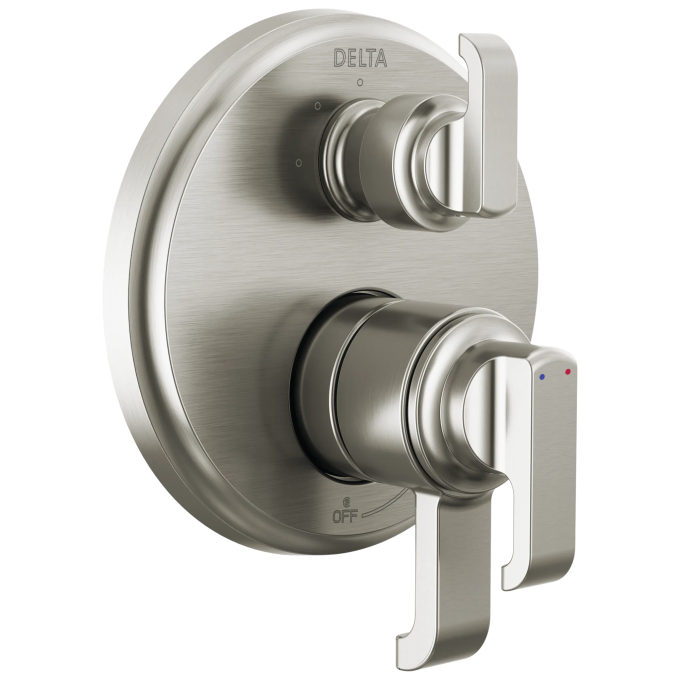 DELTA Tetra 17 Series Integrated Diverter Trim with 3-Setting — Lumicoat® Stainless
