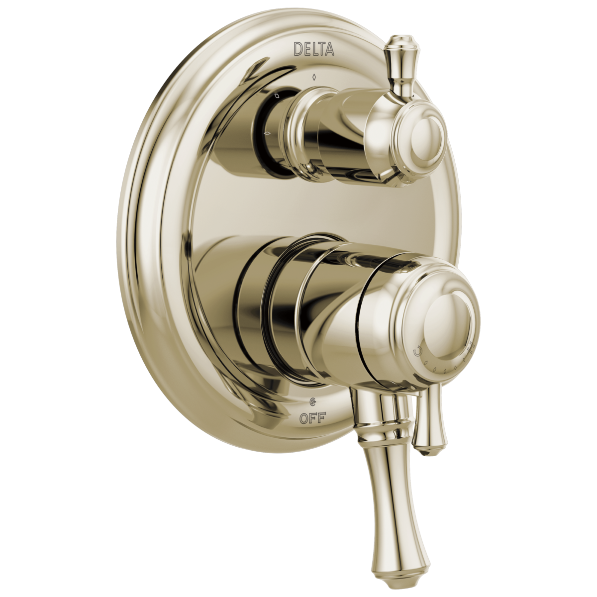 DELTA Cassidy Traditional Monitor 17 Series Valve Trim with 3-Setting Integrated Diverter — Polished Nickel