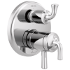 DELTA Kayra 2-Handle Monitor 17 Series Valve Trim with 3- or 6- Setting Diverter — Chrome