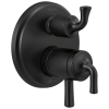 DELTA Kayra 2-Handle Monitor 17 Series Valve Trim with 3- or 6- Setting Diverter — Matte Black