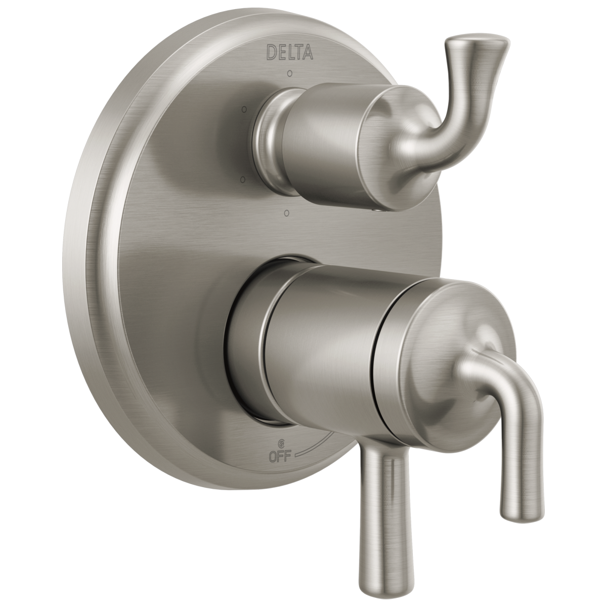 DELTA Kayra 2-Handle Monitor 17 Series Valve Trim with 3- or 6- Setting Diverter — Stainless