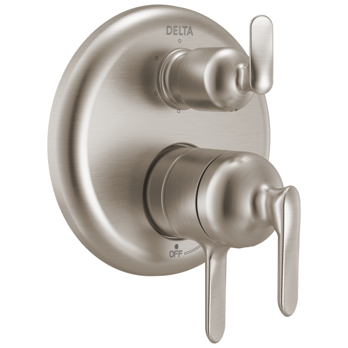DELTA Bonacci 17 Series 6-Setting Integrated Diverter Trim — Lumicoat® Stainless