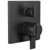 DELTA Ara Angular Modern Monitor 17 Series Valve Trim with 6-Setting Integrated Diverter — Matte Black