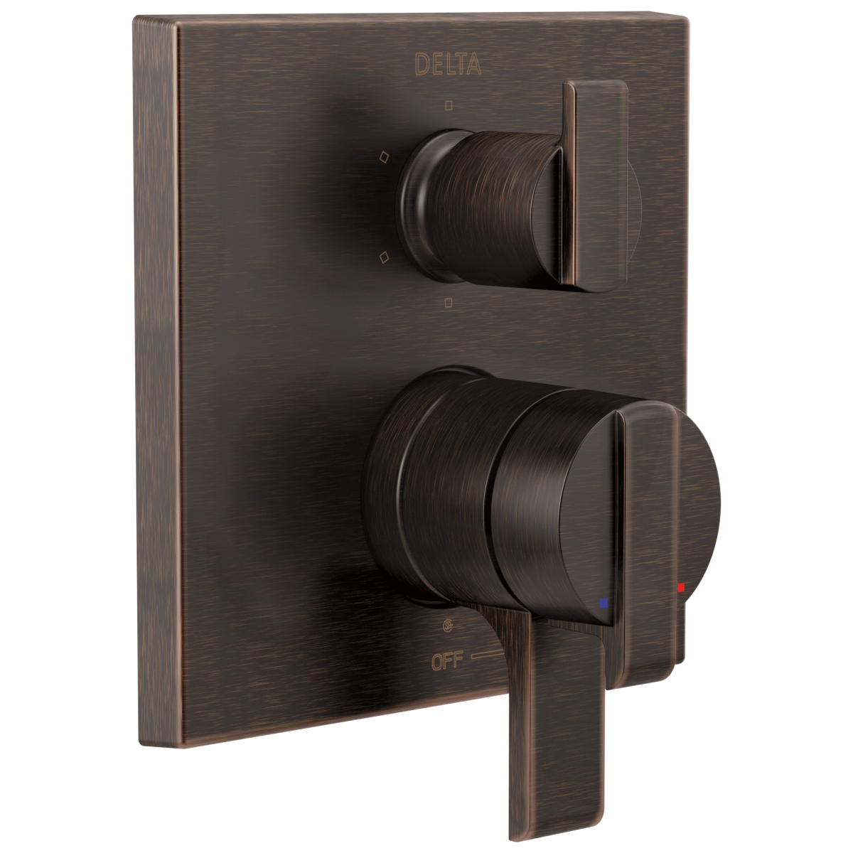 DELTA Ara Angular Modern Monitor 17 Series Valve Trim with 6-Setting Integrated Diverter — Venetian Bronze
